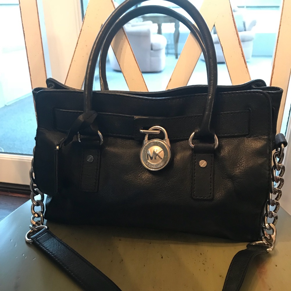 Black Michael Kors small lock bag
